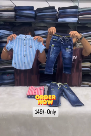 Sky Blue Shirt And Pent For Kids On Sale