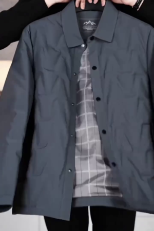 Men's Lightweight Button Front Casual Jacket