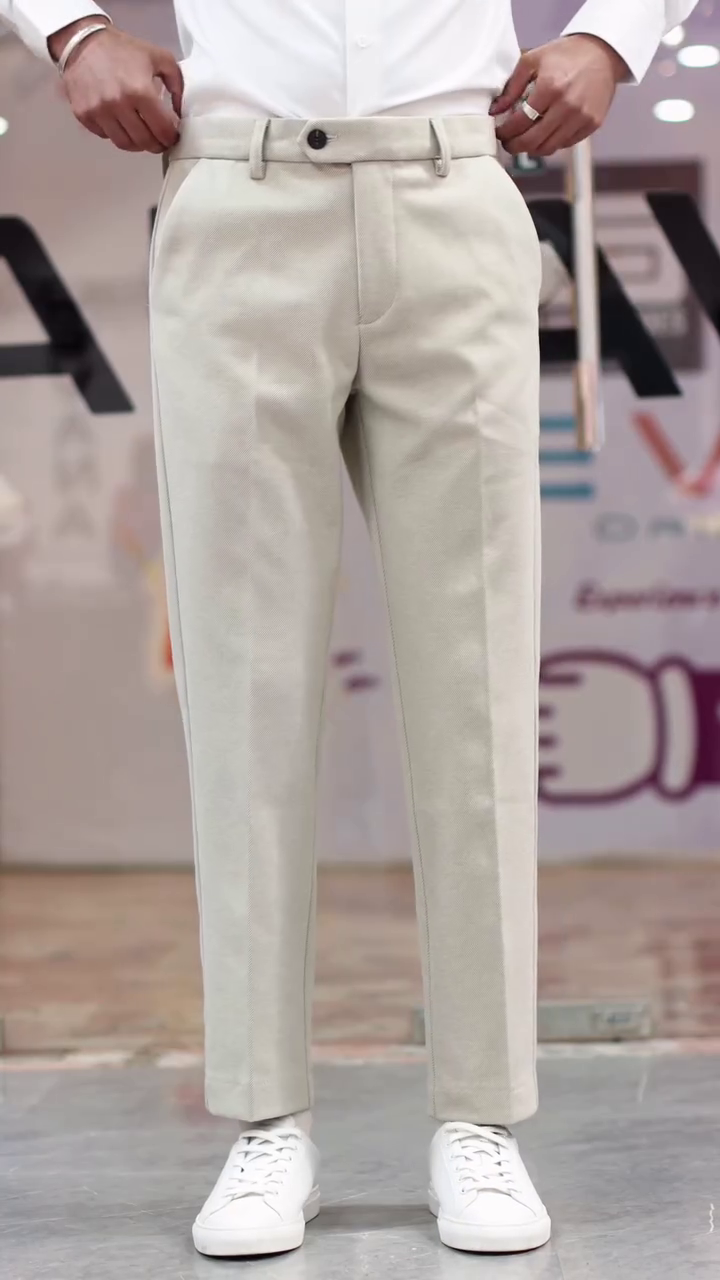 Men Slim Fit Everyday Smart Wear Comfort Stretch Formal Trouser - Image 4