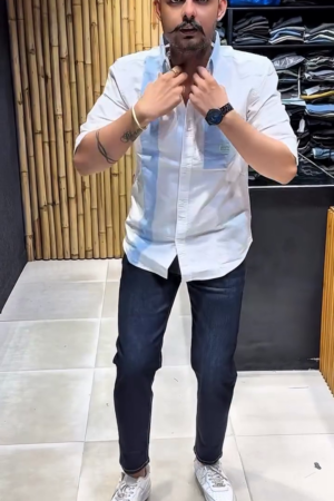 Men Spread-Collar Regular Fit Shirt