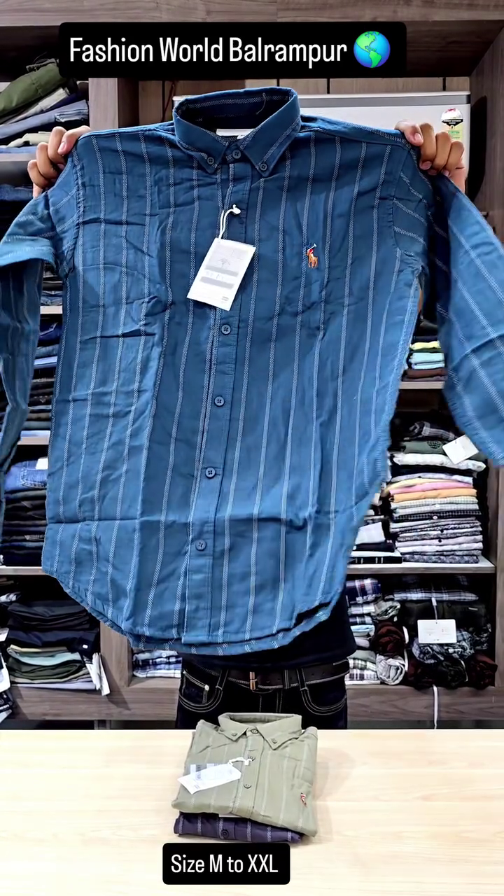 Men’s Striped Linen Shirts - Image 2