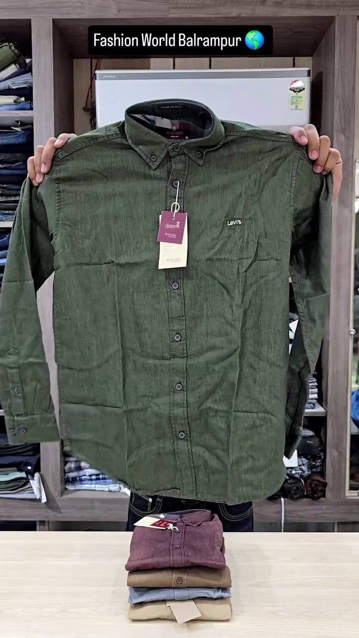Men’s Simple Plain Full Sleeves Shirts - Image 2