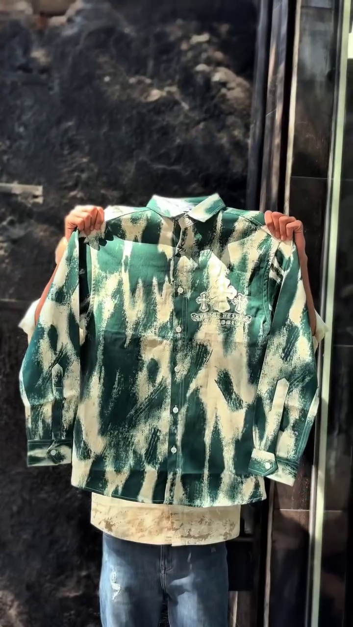 Men’s Full Sleeve Denim Printed Shirts