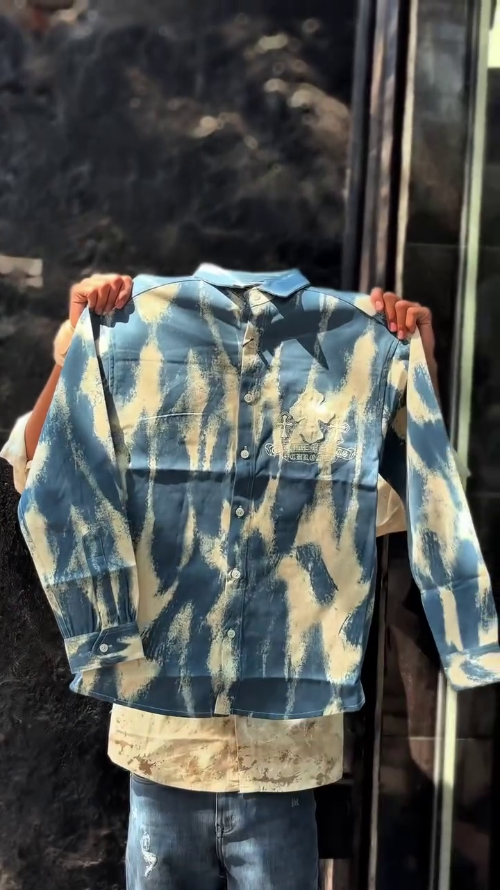 Men’s Full Sleeve Denim Printed Shirts - Image 5