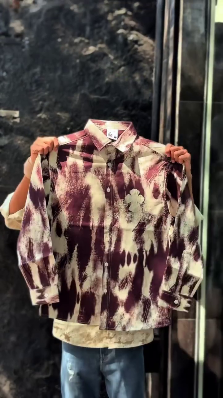 Men’s Full Sleeve Denim Printed Shirts - Image 2