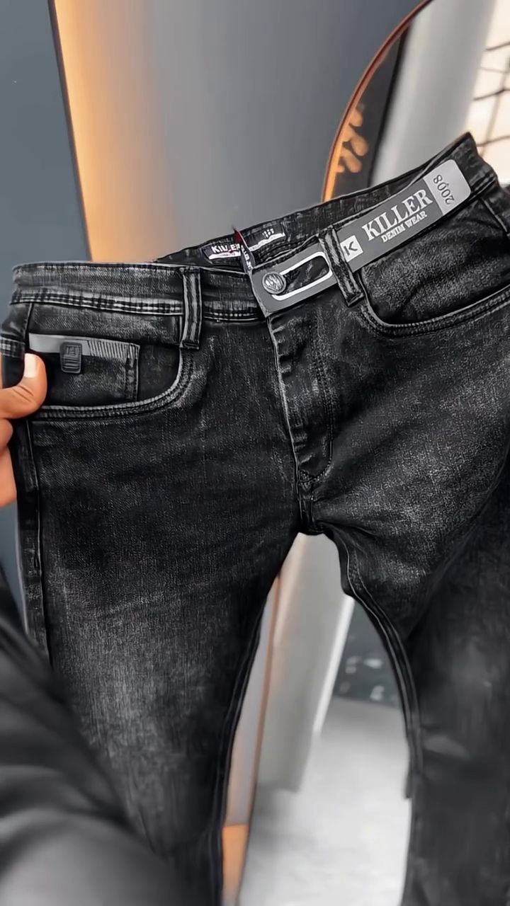 Men’s Black Skinny Jeans - Image 4