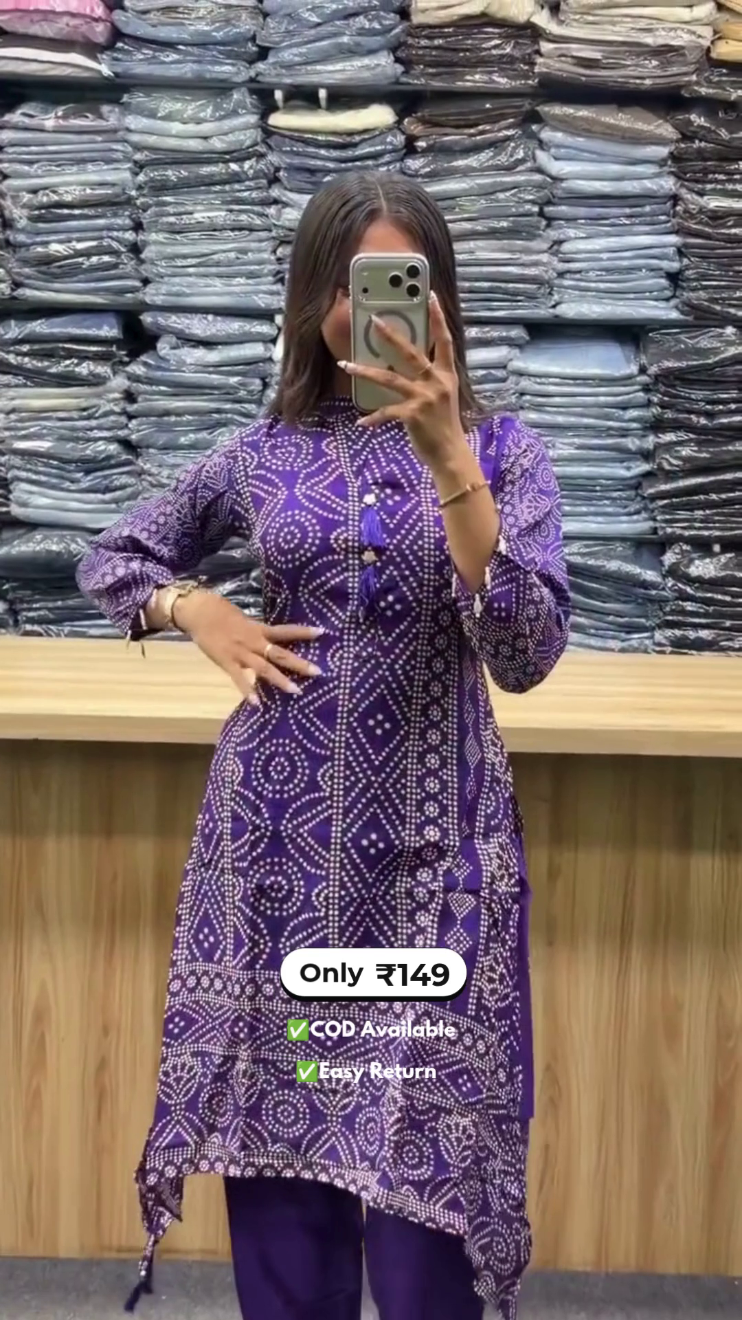 Women's Long Kurti with Palazzo Set - Image 7