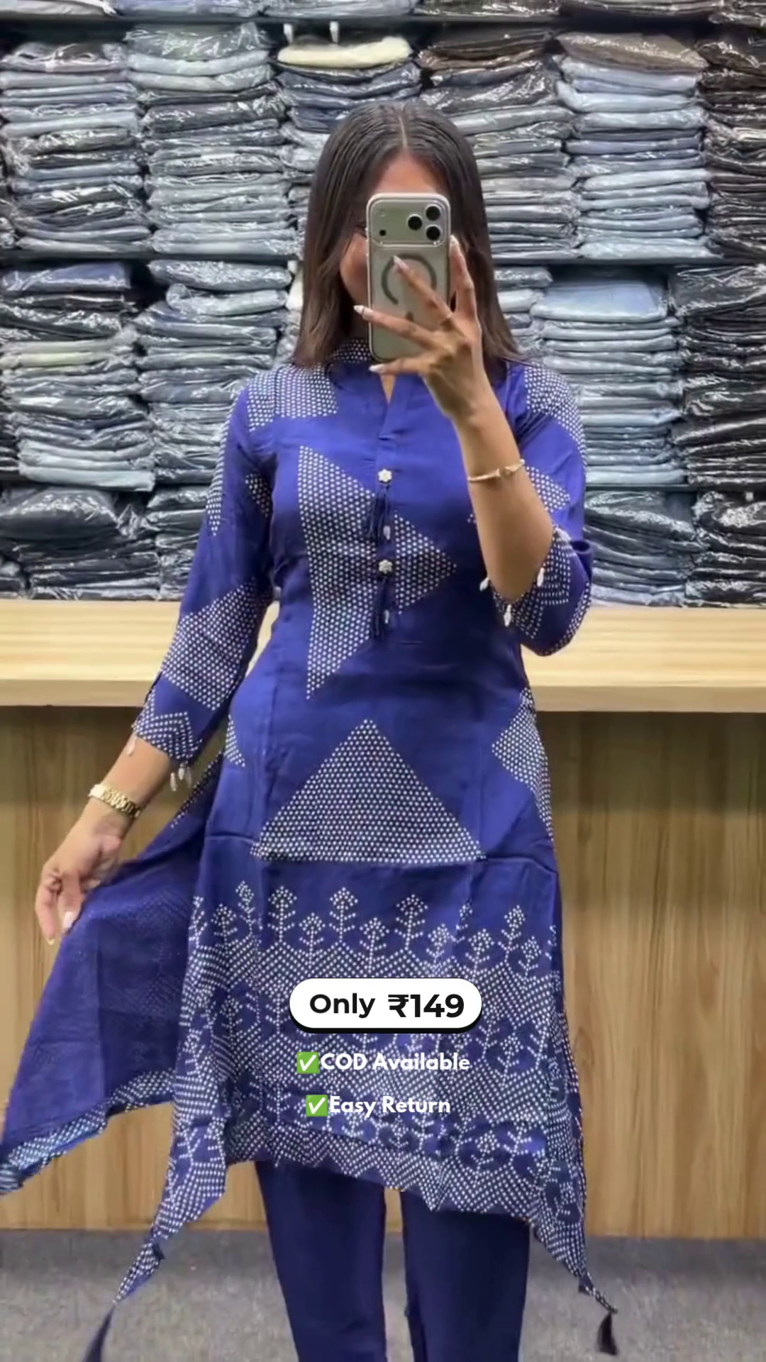 Women's Long Kurti with Palazzo Set - Image 6