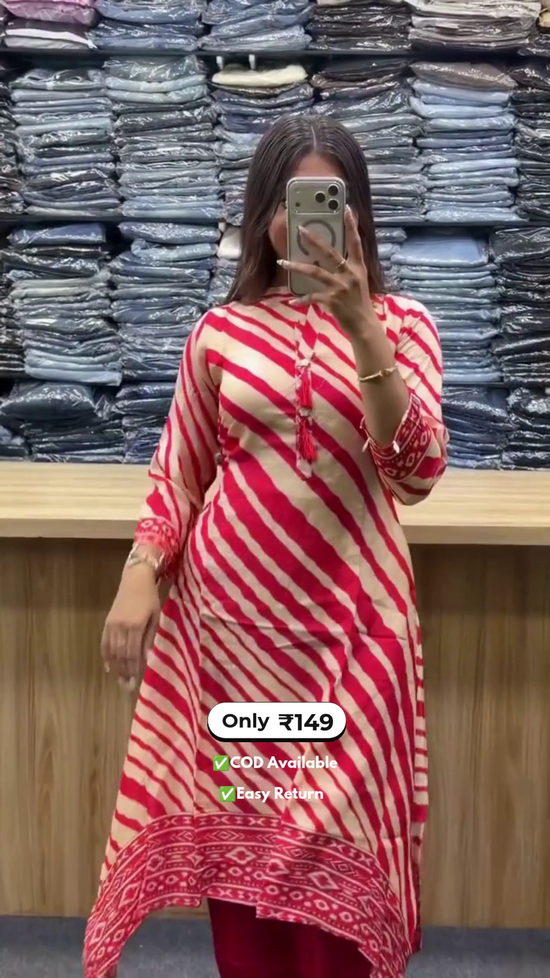 Women's Long Kurti with Palazzo Set - Image 5