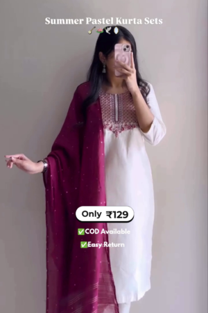 Women's Pastel Kurti Set