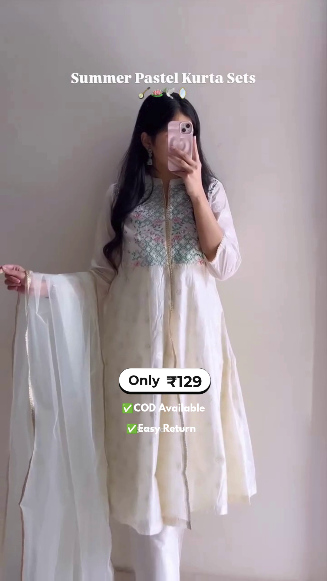 Women's Pastel Kurti Set - Image 4